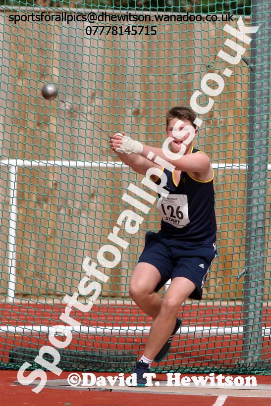 Boys under-15s hammer, Northern Under-13s, U-15s and 17s Championships. Photo: David T. Hewitson/Sports for All Pics